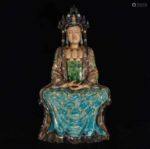 Colorful guanyin, 53 x 30