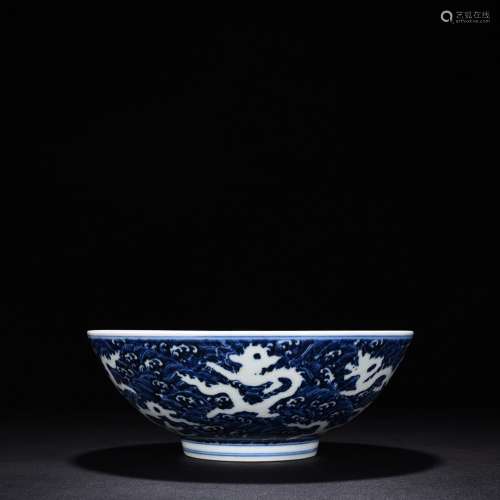 Blue sea water, Kowloon green-splashed bowls9.5 cm high 25.3...