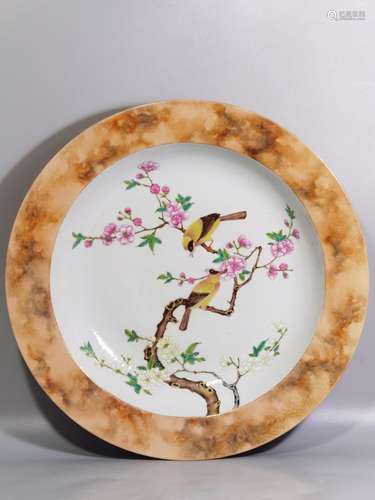 Pastel oriole bird thein MeiPan a diameter of 37.5 7