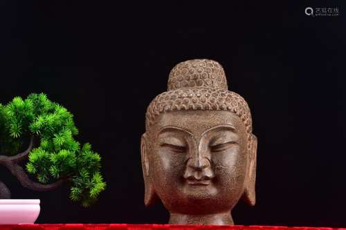 Green rock songThe Buddha face round and carve one's fac...