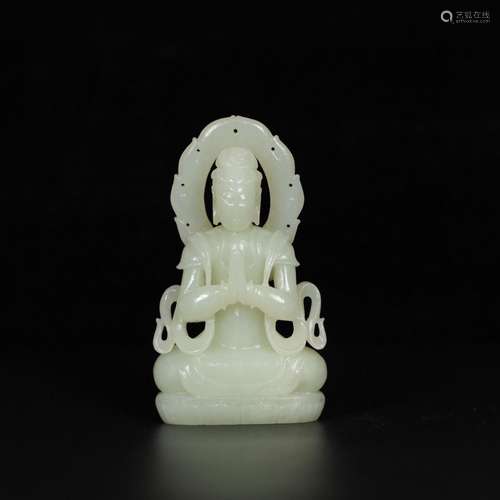 Hetian jade guanyin furnishing articles, exquisite jade oil ...