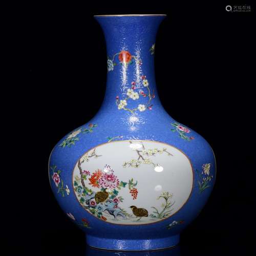 Years powder enamel flower bottle is 35 * 26