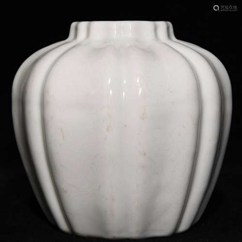 Dark sweet white glazed carved flower grain melon leng cans,...