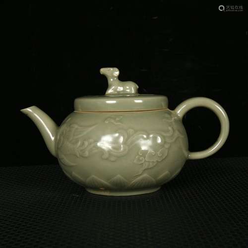 The kiln and the secret color 秞 carving grain potSize 12 cm...