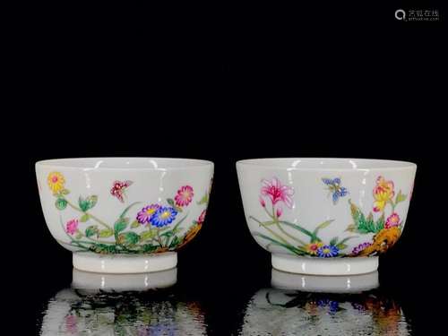 Enamel butterfly love pattern cup 5.2/9.7680061999