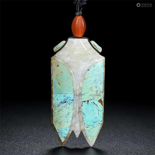 Eight knife, hetian jade jade cicada, the quality of the jad...