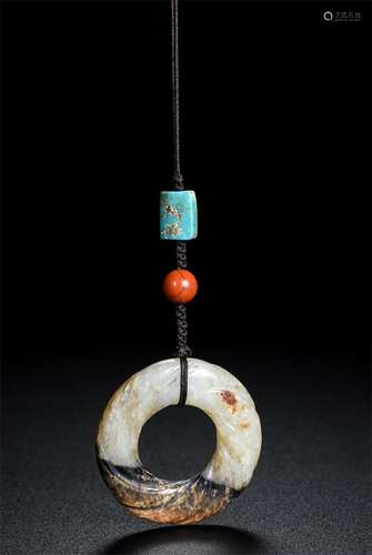 Collectables - autograph hetian jade jade ring pendant, the ...