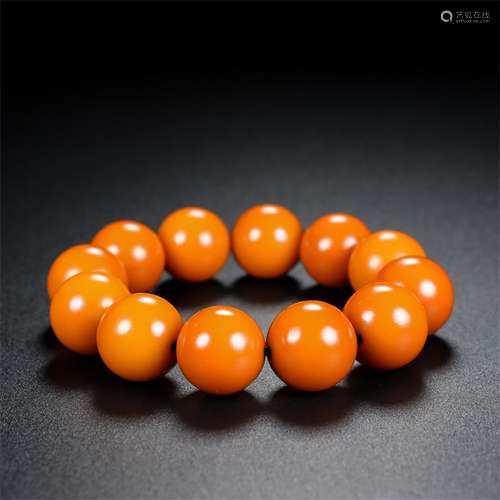 Collectables - autograph hetian jade, topaz round bead hand ...