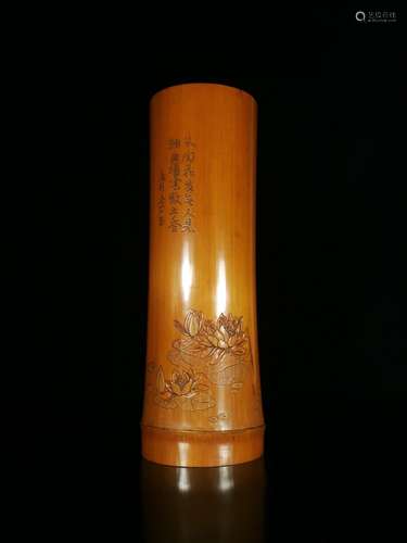 The republic of"white" xu lotus leaf bamboo arm is...