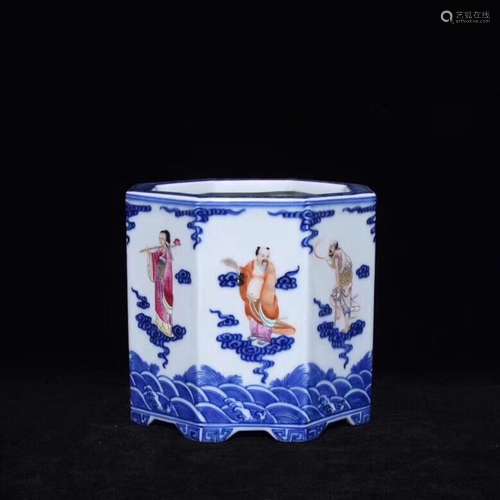 porcelain enamel the eight immortals character lines eight s...