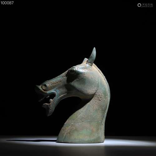 The horse stepped swallows, "bronze horse headbronze ho...