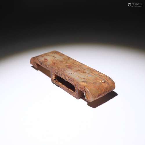 Old swordsmen hetian jadeSize: 86 x 24 x 15 mm heavy: 42.8 g...