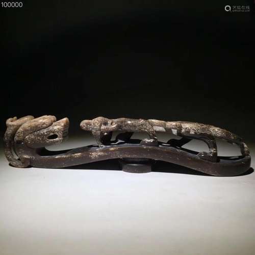 Taiwan back old hetian jade bibcock generation hook the furn...