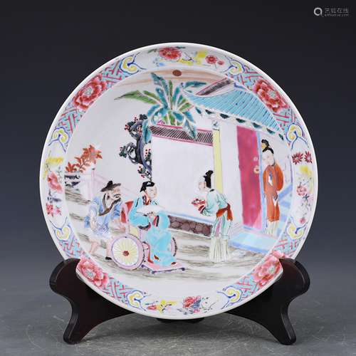 Pastel character lines fold along the plate antique antique ...