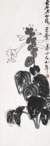 齐白石(1864-1957)玉簪花
