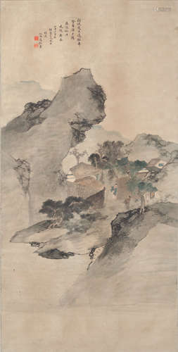 马骀(1886-1937)安居图