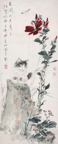 王雪涛(1903-1982)曹克家(1906-1979)猫趣图