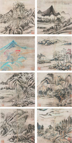 董其昌(1555-1636)山水册页