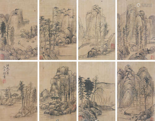 徐贲(1335-1380)山水册页