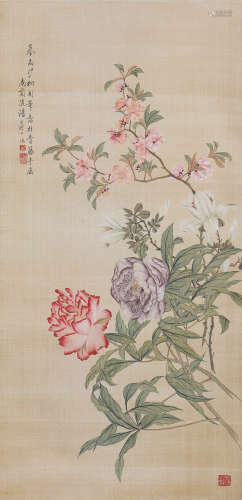 汤世澍(1831-1902)花卉