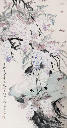 陆抑非(1908-1997)庭院清趣