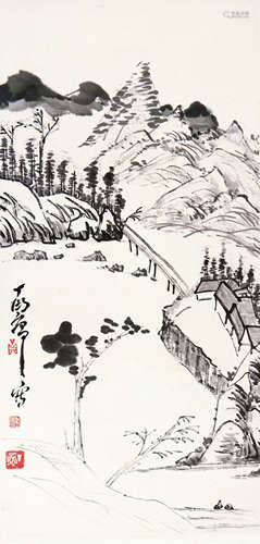 丁衍庸(1902-1978)夏日山居