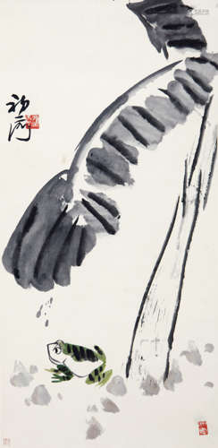 来楚生(1903-1975)蛙趣