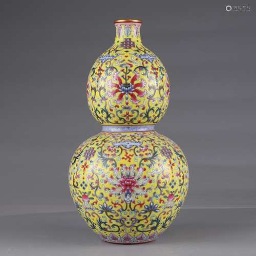 Colored enamel lotus flower colour bottle gourd.Specificatio...