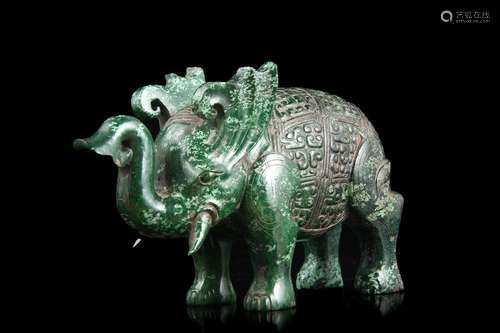 , the ancient hetian jade elephant furnishing articles, the ...