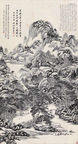 宋伯鲁 壬戌（1922） 黄鹤山樵图 水墨纸本 立轴