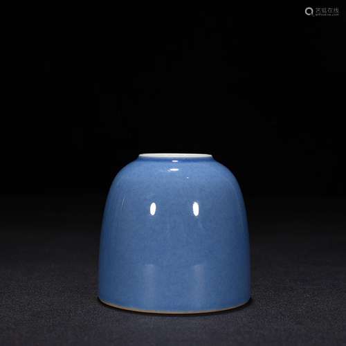 Sprinkle the blue glaze water jar 8 x 8 cm in 900