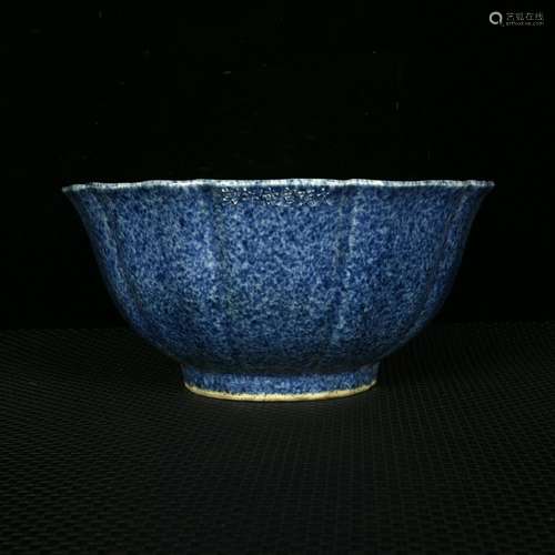 Snow orchid 秞 draw a bunch of lines melon leng bowl11 cm in...