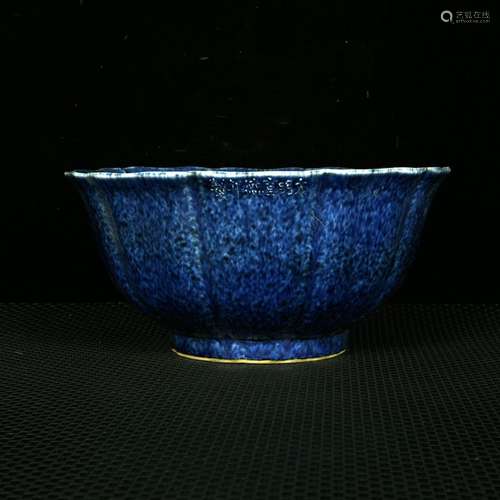 Snow orchid 秞 draw YunLongWen melon leng bowl11 cm in diame...