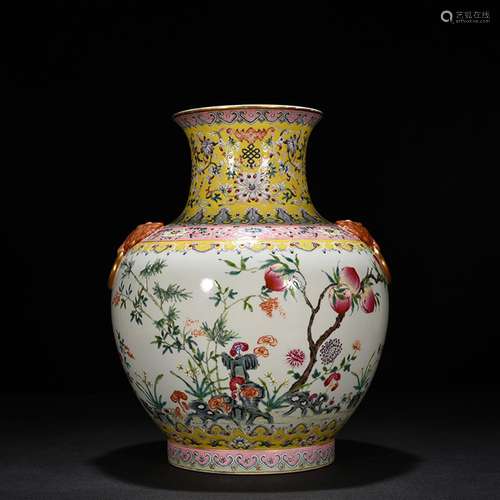 Yong changchun new pastel lake stone flower tattoo vase with...