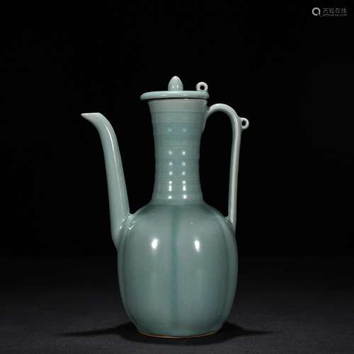 Longquan celadon powder blue glaze the melon leng ewer 28 90...