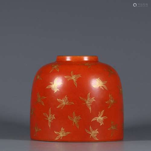 Alum from red paint xuan grass grain water jar size: height ...