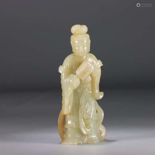 : hetian jade ladies like furnishing articlesSize: 14 cm lon...