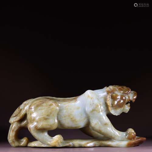 : hetian jade tiger furnishing articlesSpecification: 15 cm ...