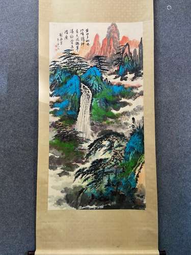 , number B849 number liu haisu paper landscape (huangshan 冹...