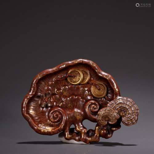 Bionic porcelain, ganoderma lucidum copper furnishing articl...