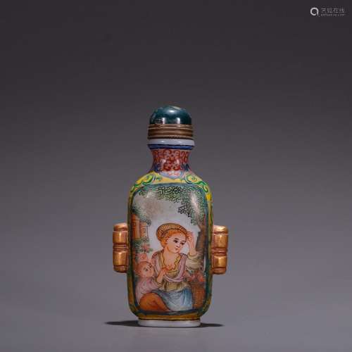 Snuff bottles old feeder, western charactersSpecification: h...