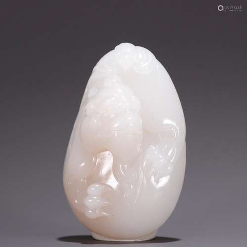 Hetian jade seed expects the mythical wild animal, the origi...