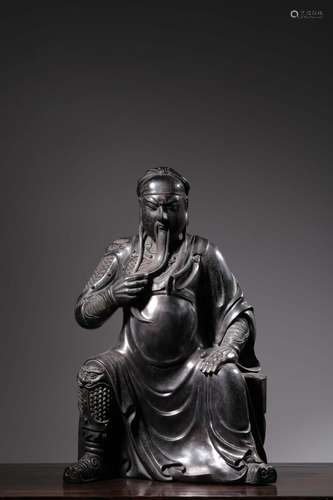 Lobular rosewood carving the duke guan's statueSize: 40 ...