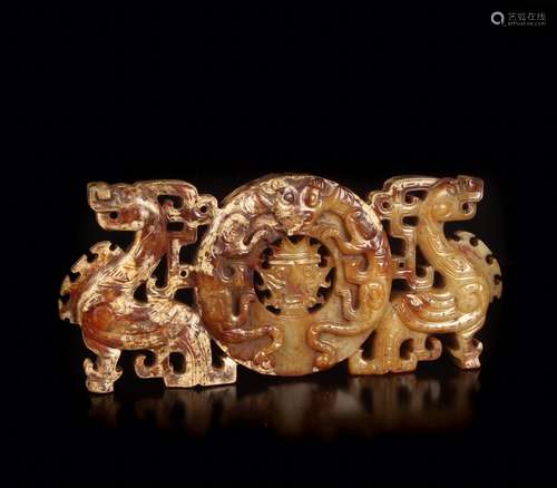 Motif, hetian jade chow ssangyong wall furnishing articles, ...