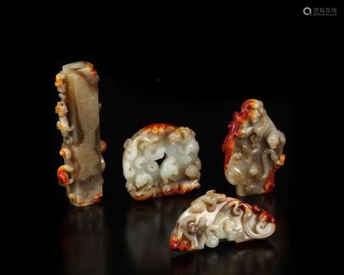 , high ancient hetian jade dragon keisuke Juan cong wall fur...