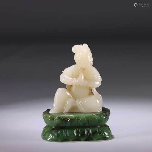 : hetian jade guanyin furnishing articlesSize: 8.5 cm high, ...