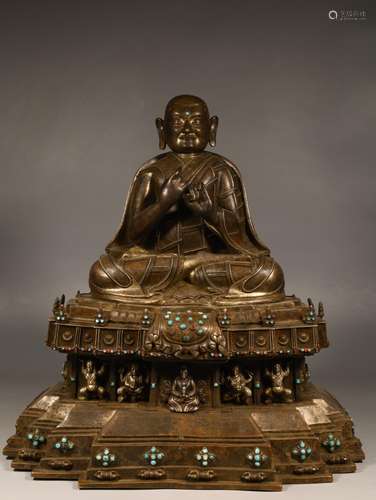 Copper, embedded treasure the guru's statueSpecification...