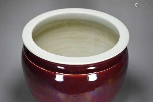 Ji red glaze water chestnut27 cm diameter 28 cm high