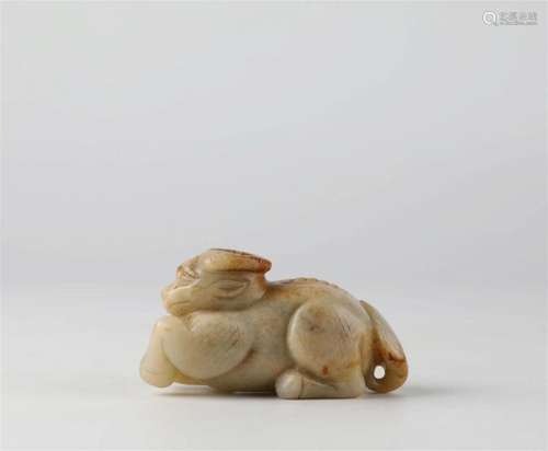 Chinese Hotan Jade Carved Animals, Song Dynasty