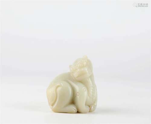 Ancient Chinese Hotan Jade Carved Animals